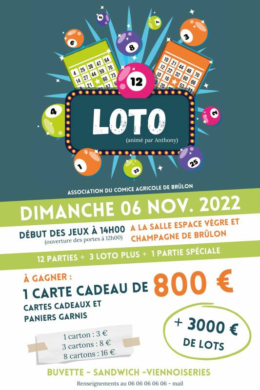 Loto du Comice Agricole de Brûlon