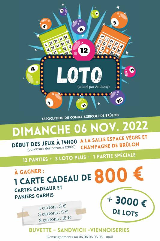 Loto du Comice Agricole de Brûlon