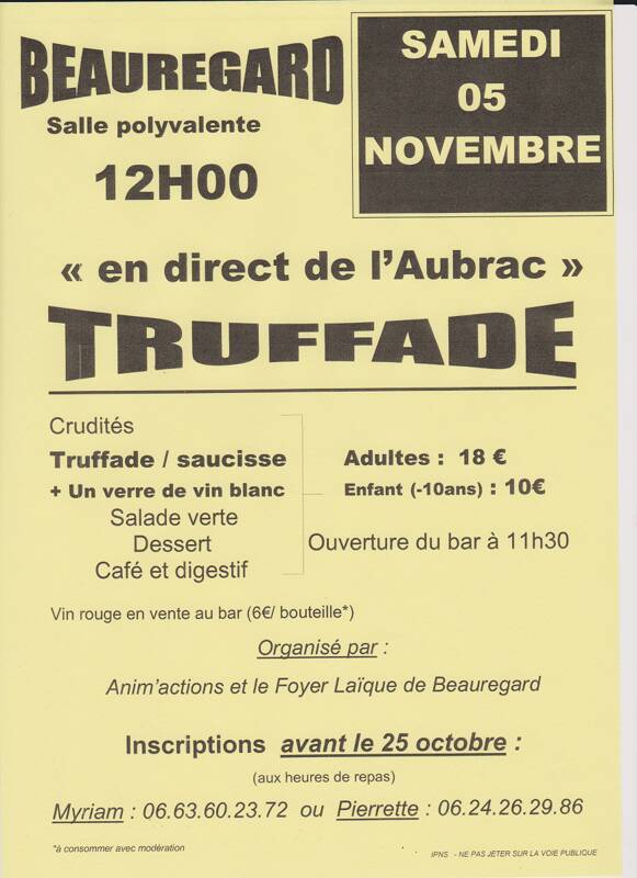 Truffade, en direct de l'Aubrac