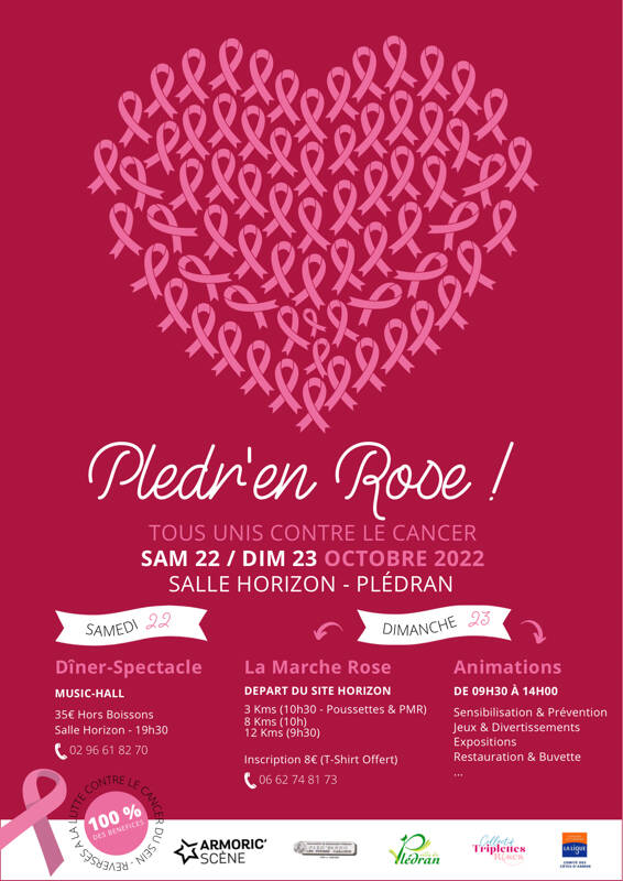 Plédr’en Rose - Tous unis contre le Cancer - 3ème Édition