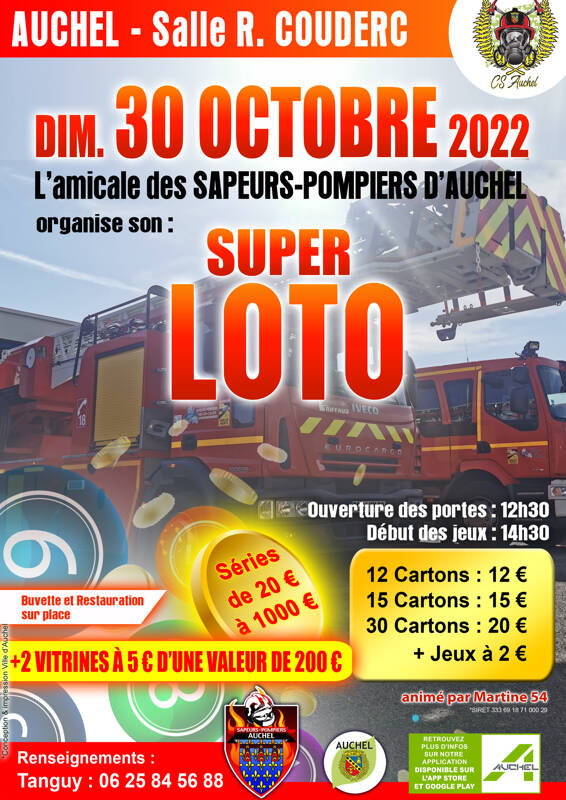 LOTO AMICALE SAPEURS POMPIERS AUCHEL