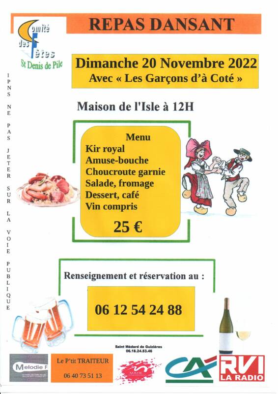 repas dansant le midi