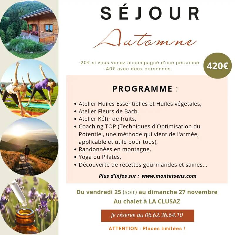 Séjour bien-être chalet à LA CLUSAZ