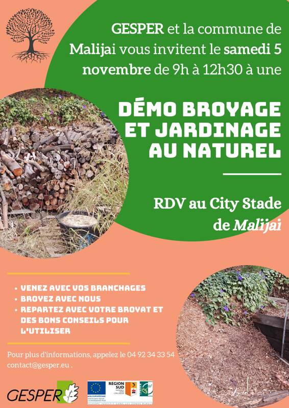 Atelier: Démonstration broyage et jardinage au naturel