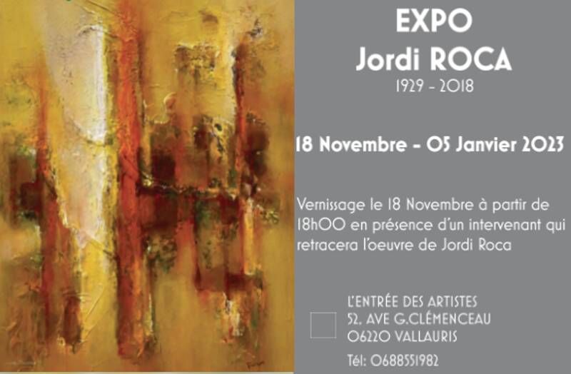 Exposition du Peintre Catalan Jordi ROCA