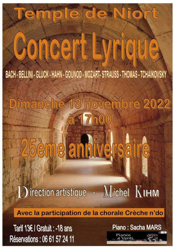 Concert de Chanta lyrique