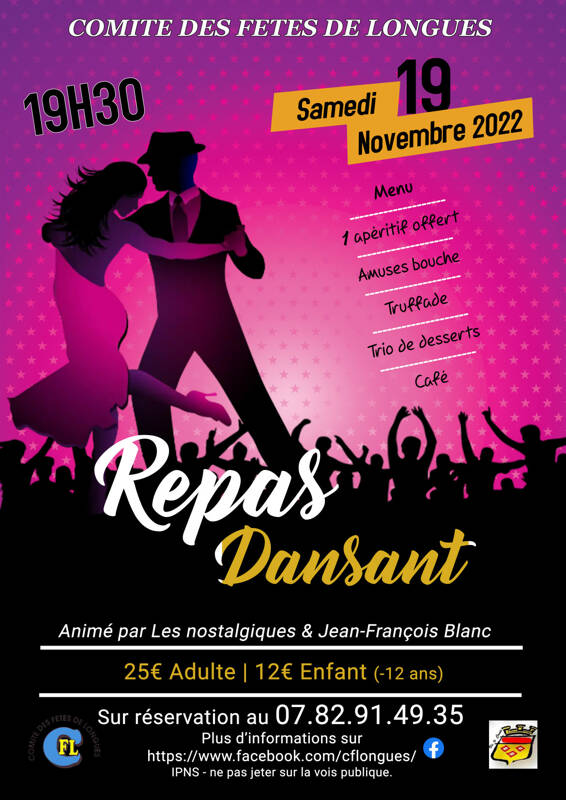 Repas Dansant Novembre 2022