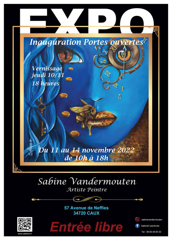 Inauguration Portes ouvertes Atelier d'artiste-peintre Sabine.V