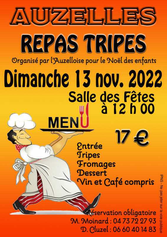 Repas tripes Auzelles