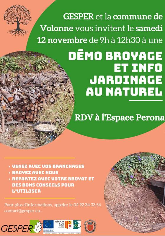 Atelier démonstration broyage et jardinage au naturel