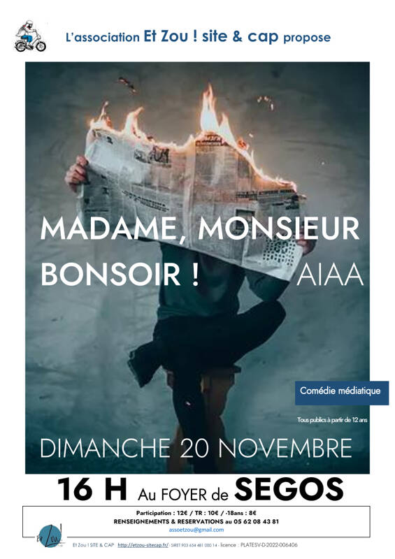 MADAME MONSIEUR,BONSOIR