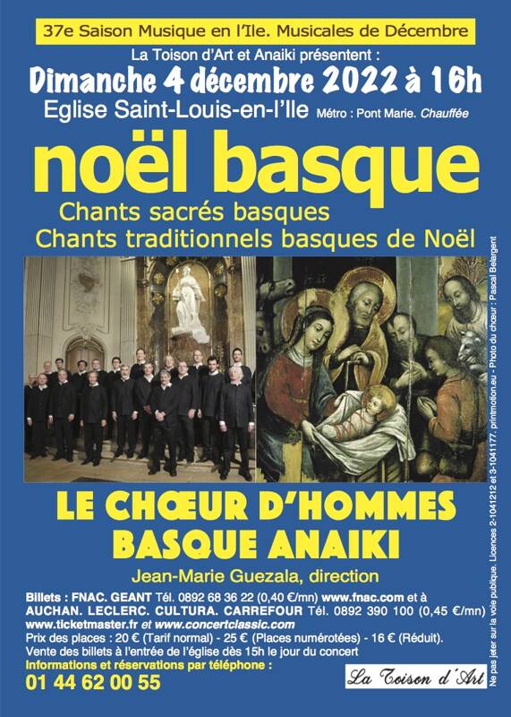 NOEL BASQUE CHOEUR D'HOMMES BASQUE ANAIKI