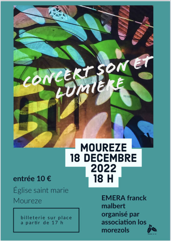 Concert  son et lumière Moureze