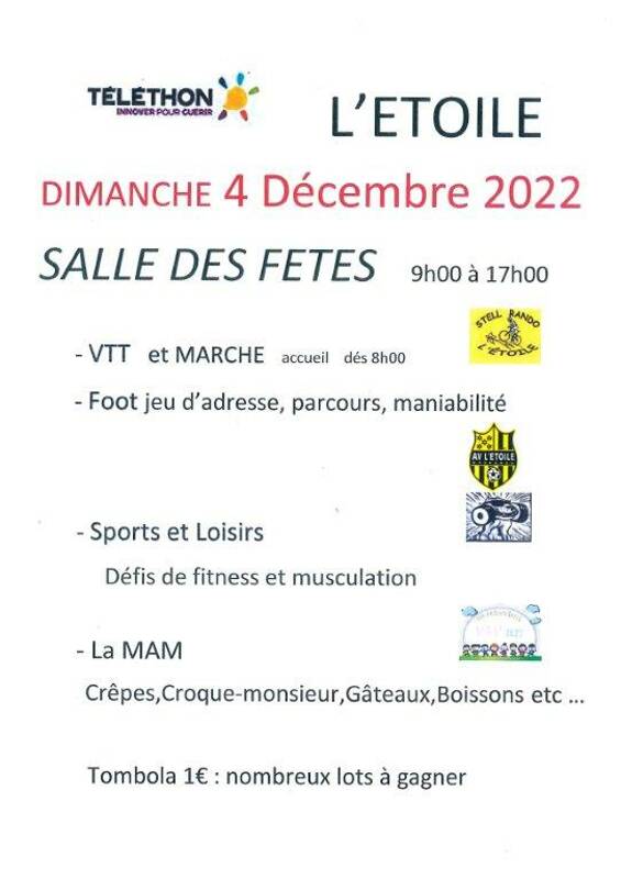 Téléthon le 04 décembre 2022