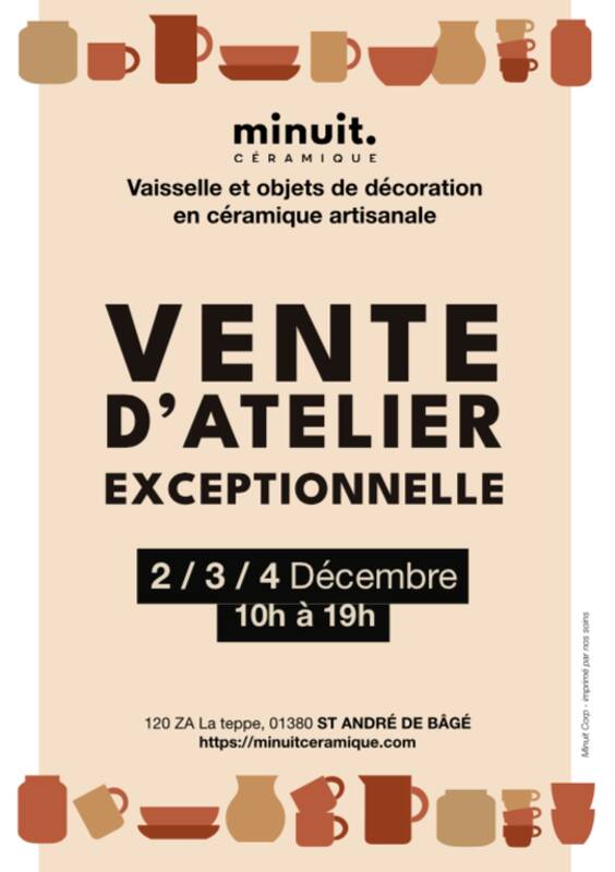 Vente d'atelier Minuit Céramique