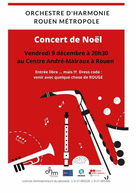 Concert de Noël de l'Orchestre d'Harmonie Rouen Métropole