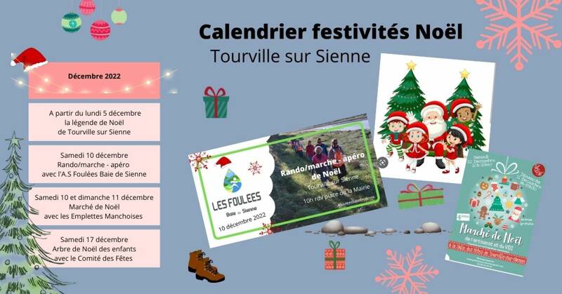 Calendrier des Festivités de Noël à Tourville sur Sienne