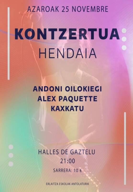 Concert Andoni Oilokiegi / Alex Paquette / Kaxkatu
