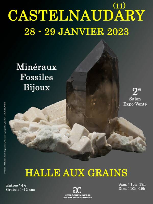 2e SALON MINERAUX FOSSILES BIJOUX de CASTELNAUDARY (Aude)