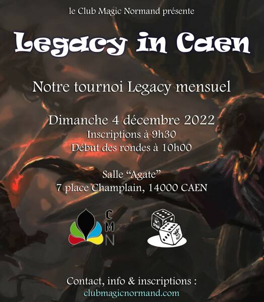 Jeu de Cartes Magic l'Assemblée, tournoi Décembre