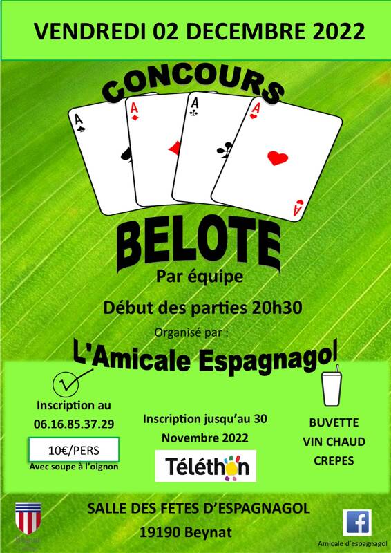 Belote - Espagnagol 19190 Beynat
