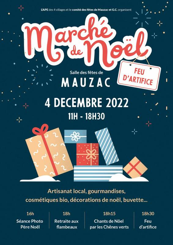 Marché de Noël et Feu artifice