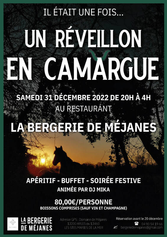 RÉVEILLON DU 31 DÉCEMBRE EN CAMARGUE