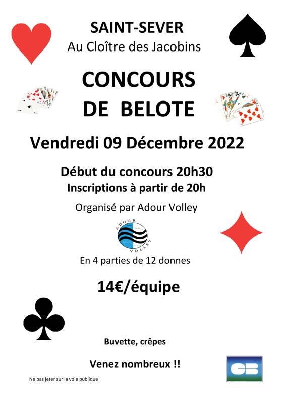 CONCOURS DE BELOTE