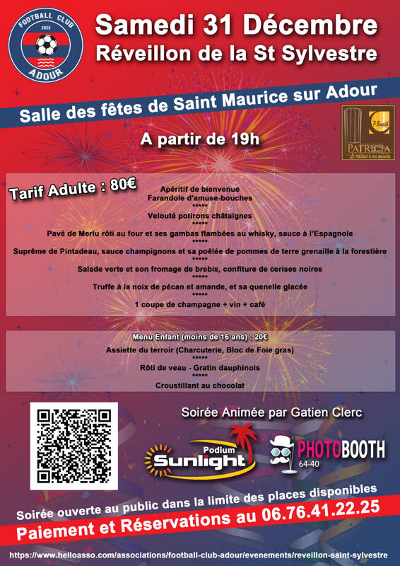 Réveillon St Sylvestre