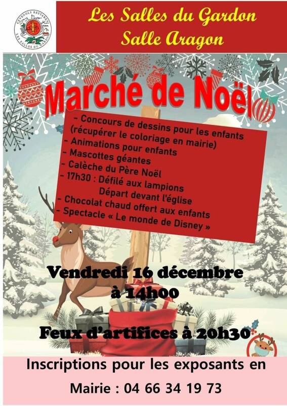 marché de noel aux salles du gardon