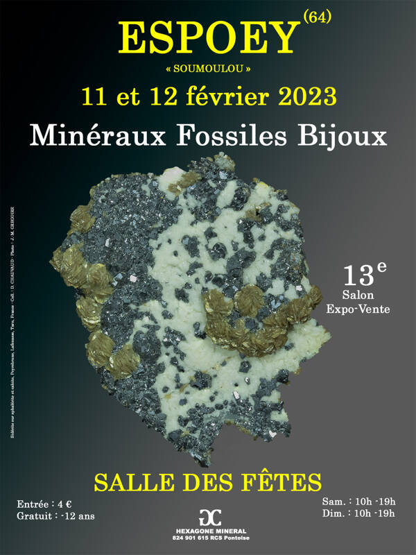 13e SALON MINERAUX FOSSILES BIJOUX de ESPOEY / Soumoulou