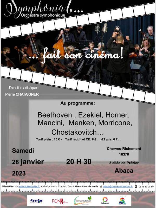 L orchestre symphonique symphonia fait son cinema