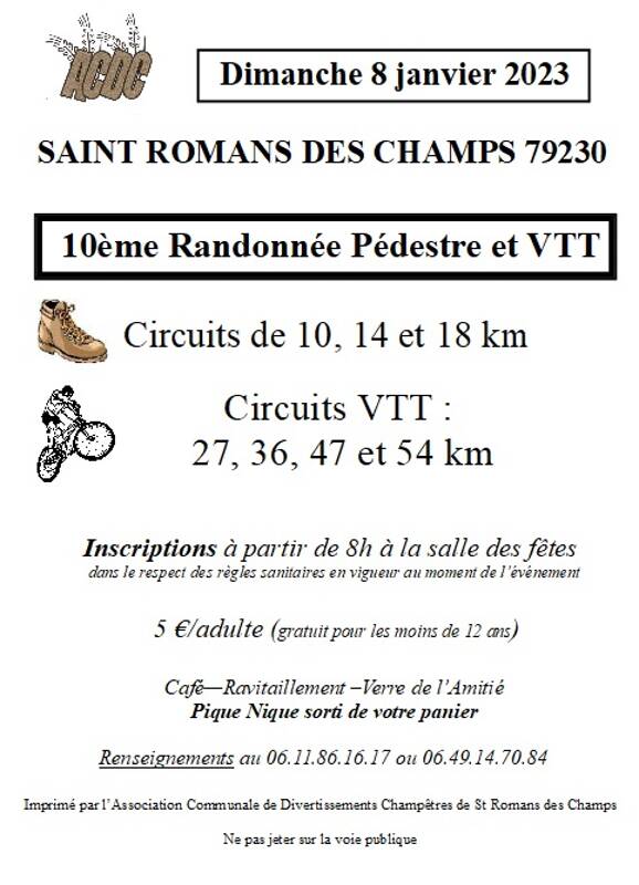 10ème randonnée Pédestre et VTT