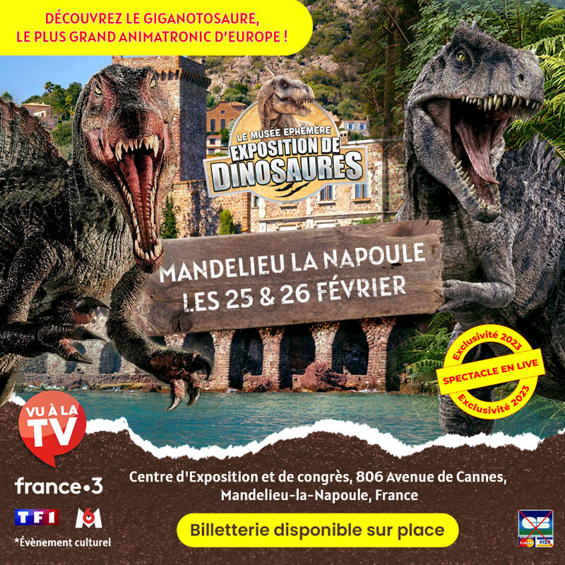 Mandelieu: les dinosaures arrivent ! (by le musée éphémère®)