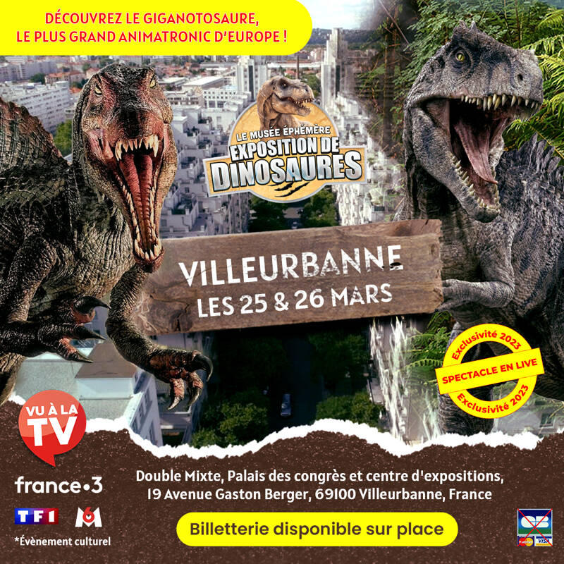 Villeurbanne: les dinosaures arrivent ! (by le musée éphémère®)