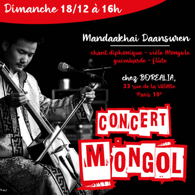 Concert de musique Mongole