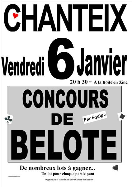 CONCOUR DE BELOTE