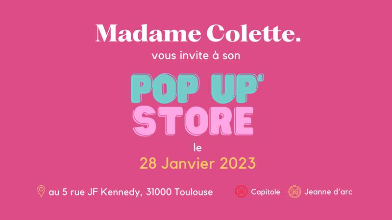 Pop up store de Madame Colette