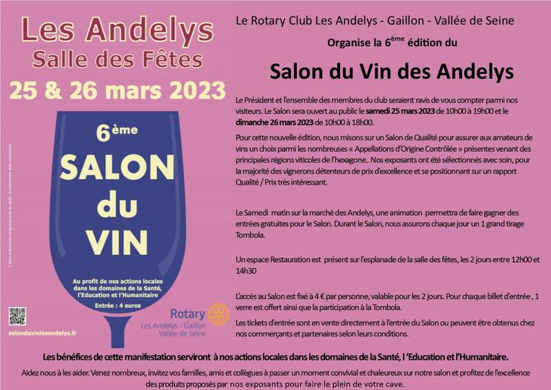Salon du Vin les Andelys - 6ème édition
