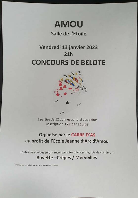 Concours de belote