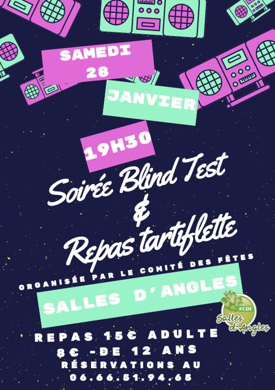 Soirée Blind test & repas tartiflette