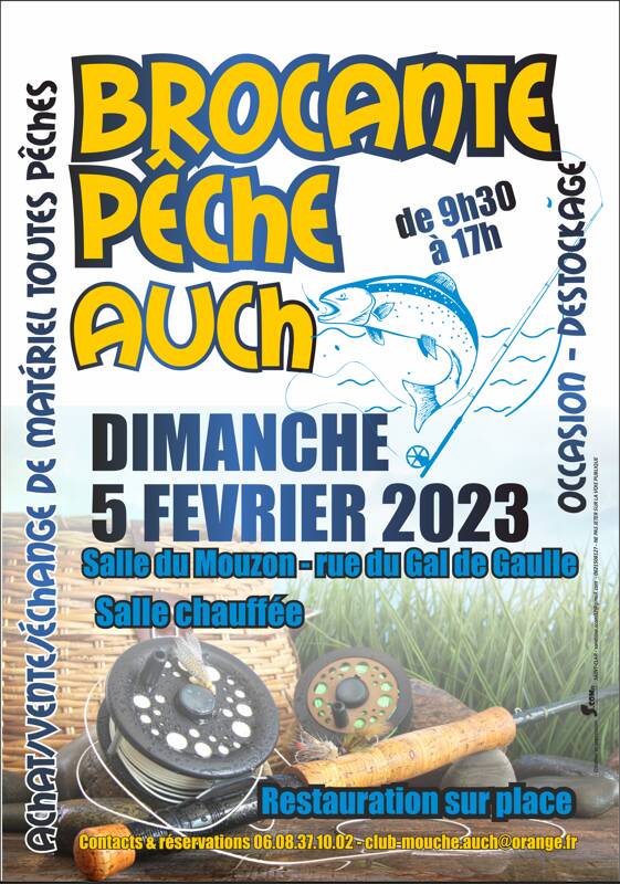 brocante matériel de pêche