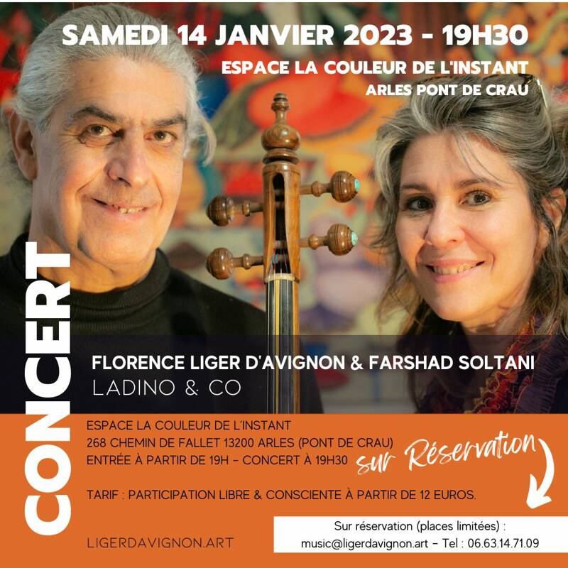 Concert Florence Liger d'Avignon & Farshad Soltani