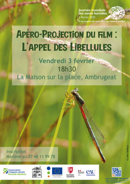 Apéro-Projection du film : L'appel des Libellules