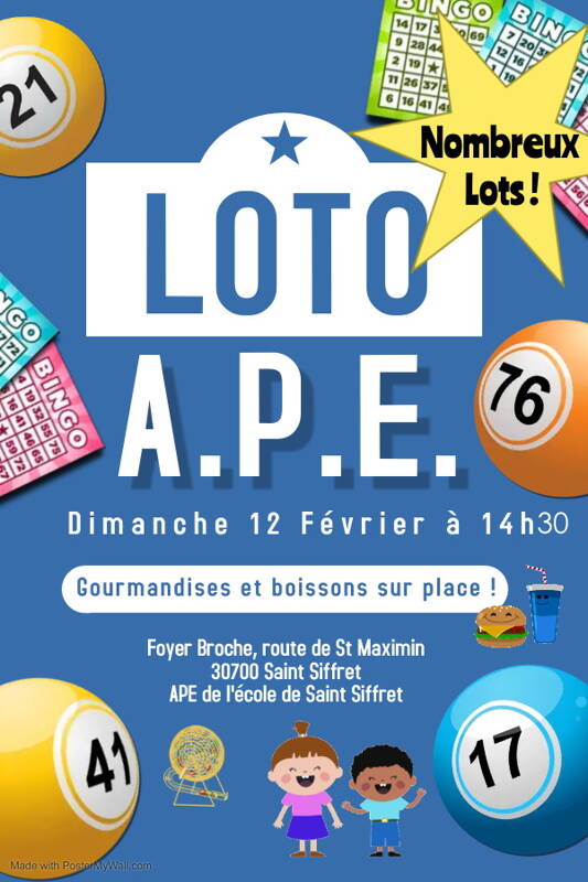 LOTO de l'APE de Saint Siffret