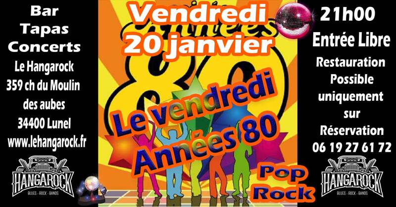 Soirée Années 80 Pop Rock Hangarock