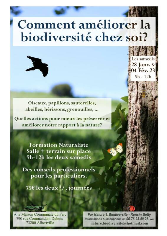 Formation aux particuliers : Comment améliorer la biodiversité chez soi et son rapport à la nature ?