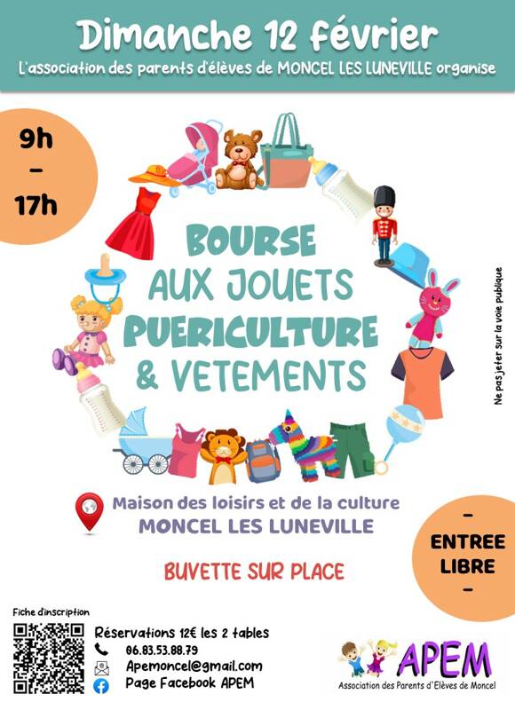 BOURSE AUX JOUETS PUÉRICULTURE VÊTEMENTS