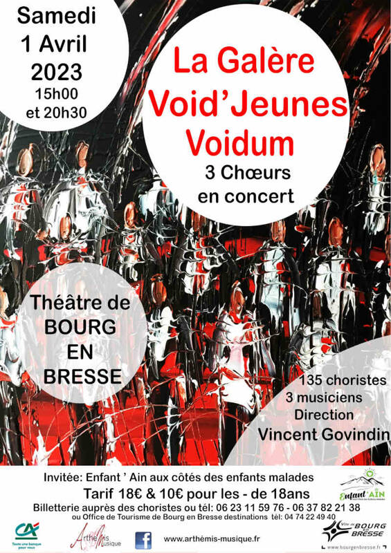 Voidum, La Galère, Void'Jeunes, 3 choeurs d'Arthémis Musique en concert