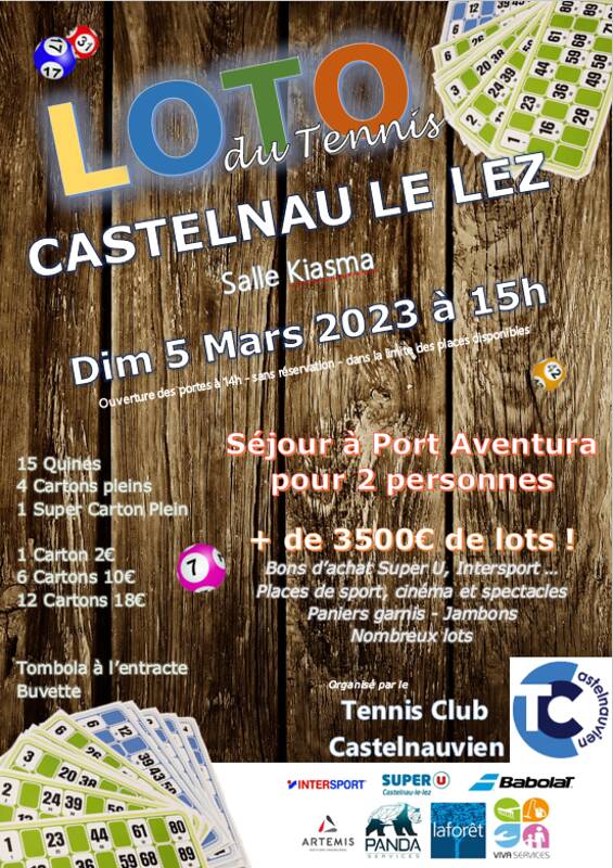 3e LOTO du Tennis Club Castelnauvien